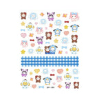 5D Little Twin Stars Nail Stickers – Sanrio Anime Decals