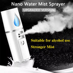 Mini Nano Mist Sprayer – USB Rechargeable Facial Steamer & Hydrating Skin Humidifier