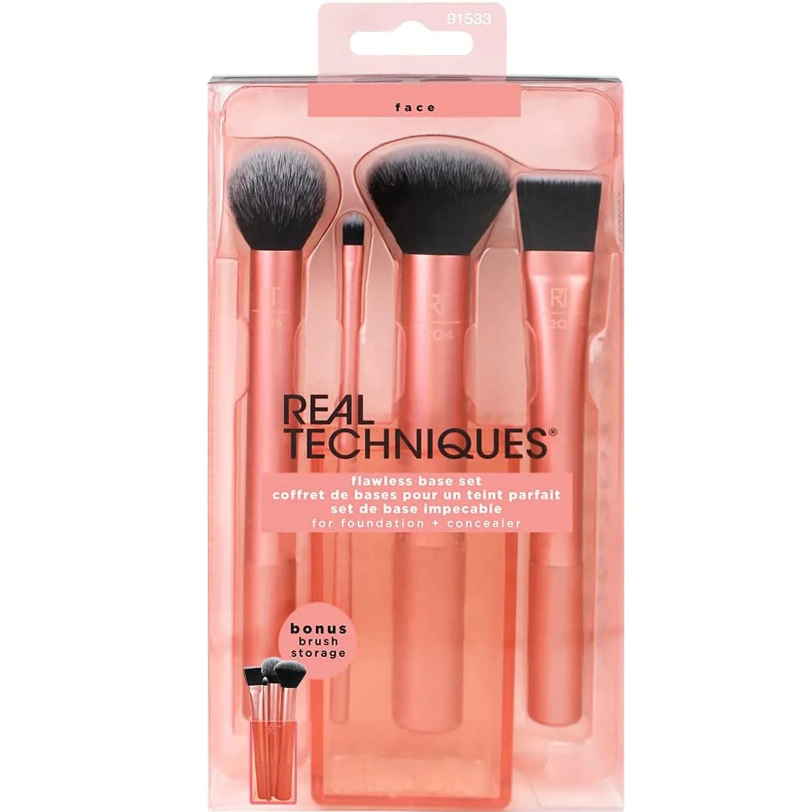 Professional Makeup Brush Set – Foundation, Powder, Blush & Eyeshadow