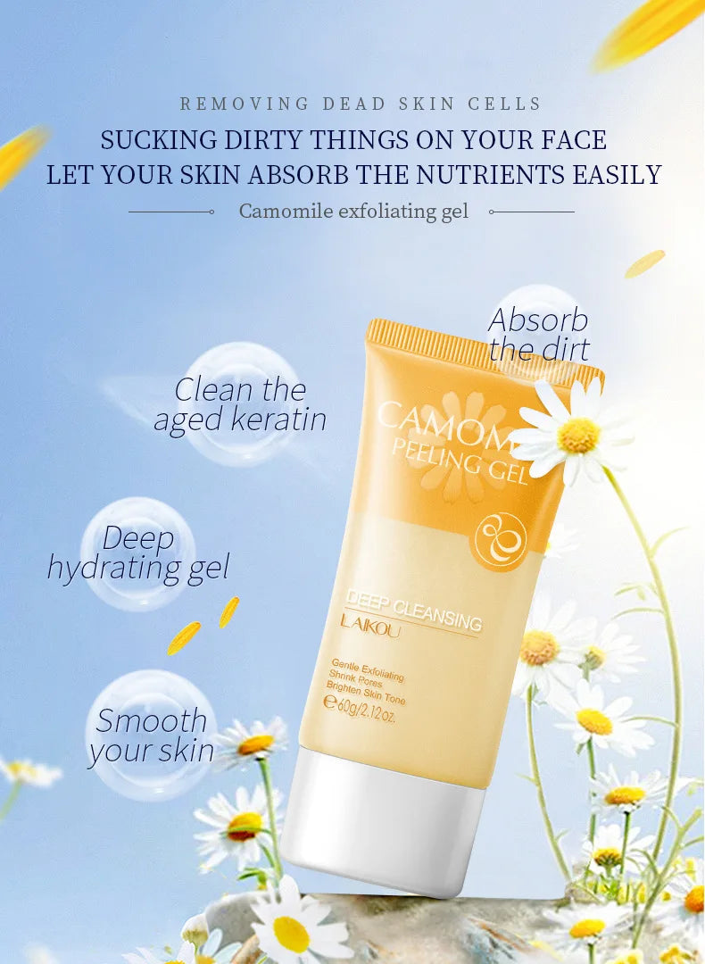 LAIKOU Sakura Moisturizing Facial Cleanser & Peeling Gel – Deep Cleanse & Exfoliate