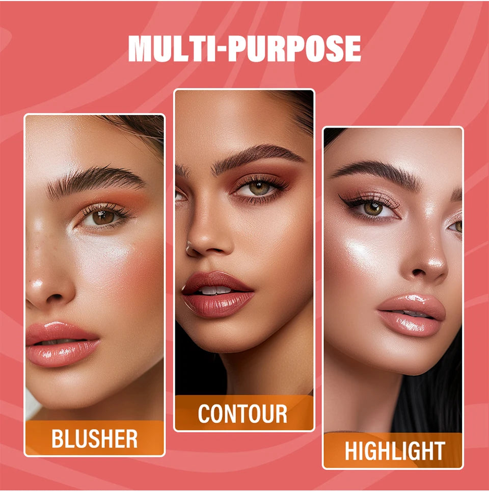 Bronzer & Contour Stick – Matte Face Shading & Highlighter Palette