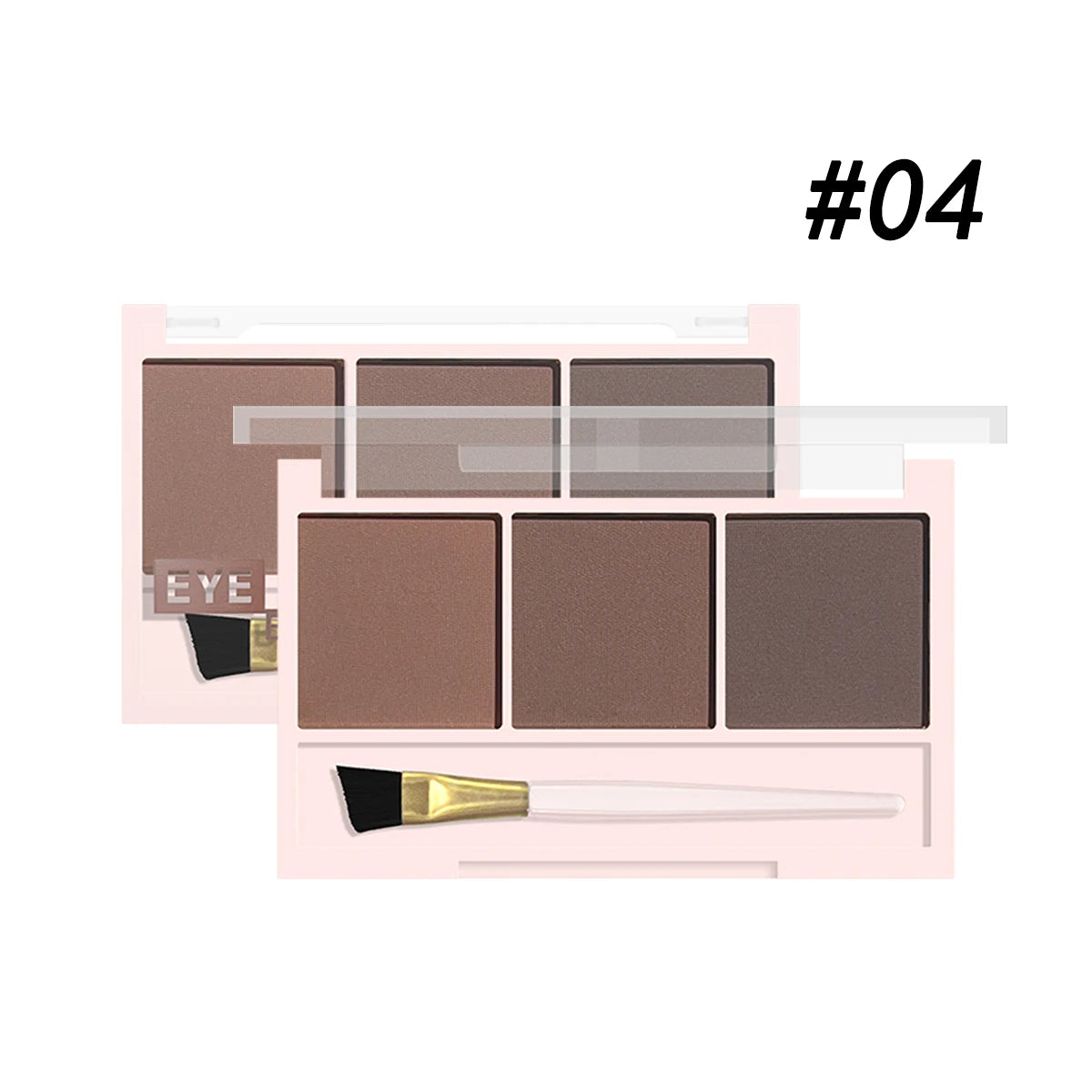 3-Color Brow Powder Kit with Brush – Long-Lasting & Natural Finish