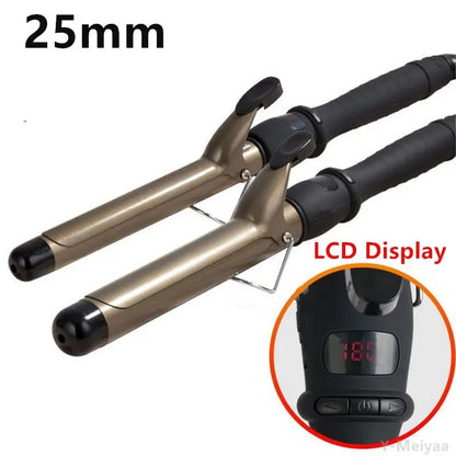 Professional LCD Hair Curler – 22mm/32mm Ceramic Curling Wand with Adjustable Temperature for Hair Styling