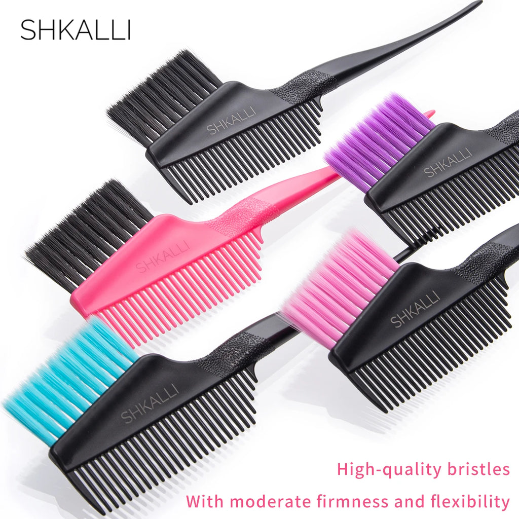 Professional Hair Color Comb & Brush – Ergonomic Hybrid Design for Bleaching, Highlights & Salon or Home Use