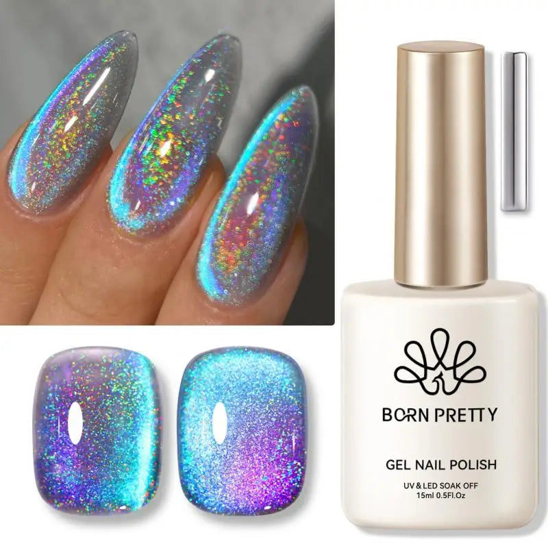 BORN PRETTY 9D Holographic Cat Eye Gel Polish 10/15ml – UV/LED Soak Off