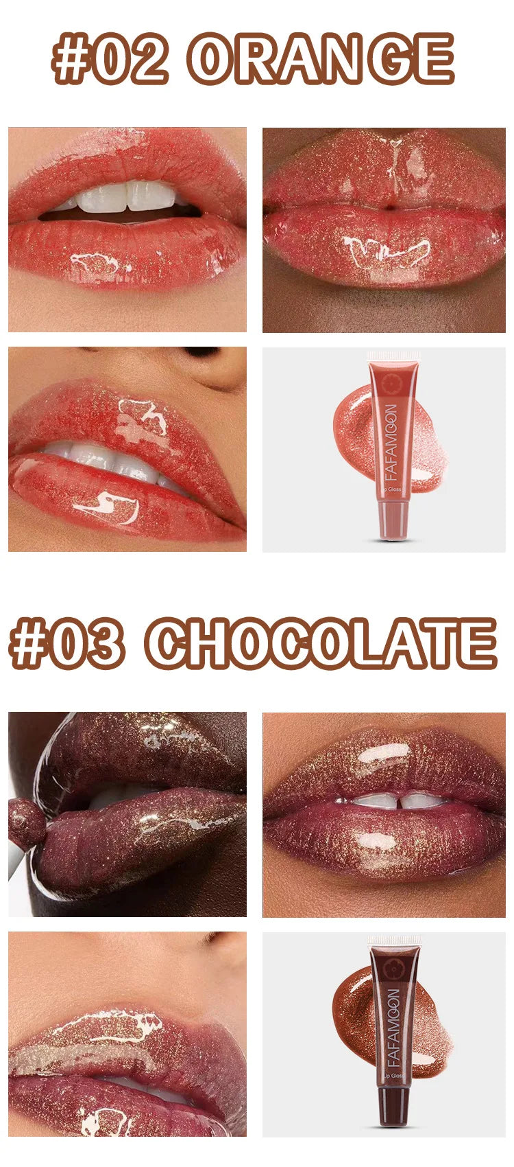 Pearl Mirror Liquid Lip Gloss – Glitter Shine, Moisturizing & Plumping Color