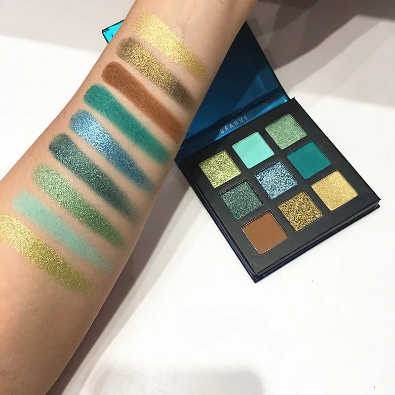 Beauty Glazed 9-Color Eyeshadow Palette – Matte & Shimmer, Long-Lasting Waterproof