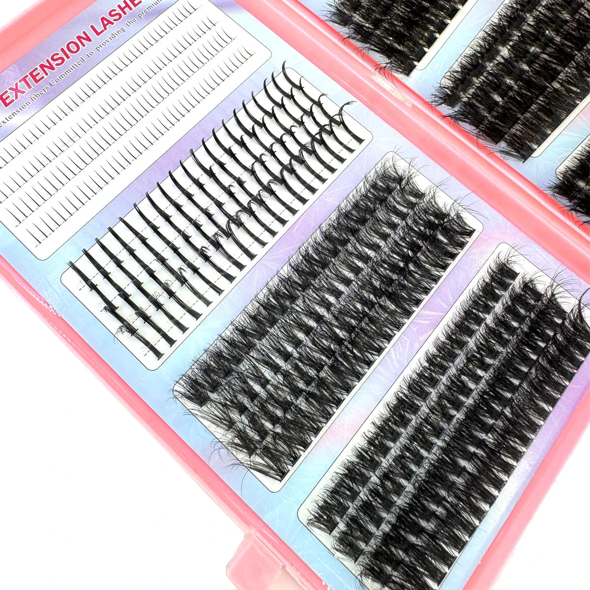 Spiky Individual Lash Clusters – Manga Style Bottom & Top Eyelash Extensions