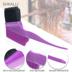 Professional Hair Color Comb & Brush – Ergonomic Hybrid Design for Bleaching, Highlights & Salon or Home Use