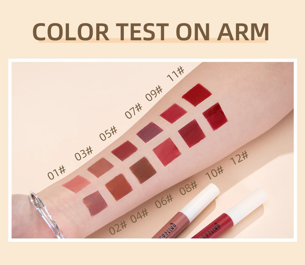 24 Colors Matte Liquid Lipstick Set – Long-Lasting, Waterproof, Non-Stick Velvet Lip Gloss
