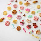 5D Cartoon Nail Art Stickers – Jelly Dessert Bear & Rabbit Decals