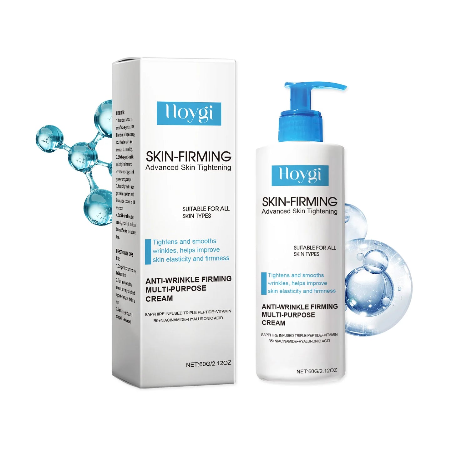Body Firming Cream – Tightening & Lifting Lotion for Sagging Skin, Moisturizing & Brightening Skincare with Improved Elasticity