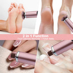 Wireless Electric Foot Callus Remover – Rechargeable Heel & Cuticle File with Replacement Sandpaper