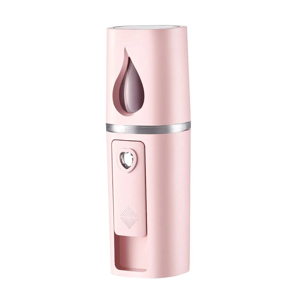 Mini Nano Mist Sprayer – USB Rechargeable Facial Steamer & Hydrating Skin Humidifier