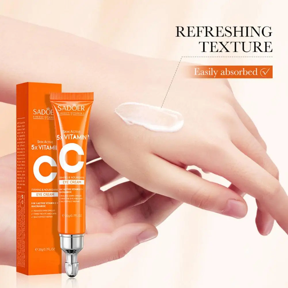 5x Vitamin C Skincare Set – Cleanser, Lotion, Eye Cream & Serum for Brightening & Even Skin Tone