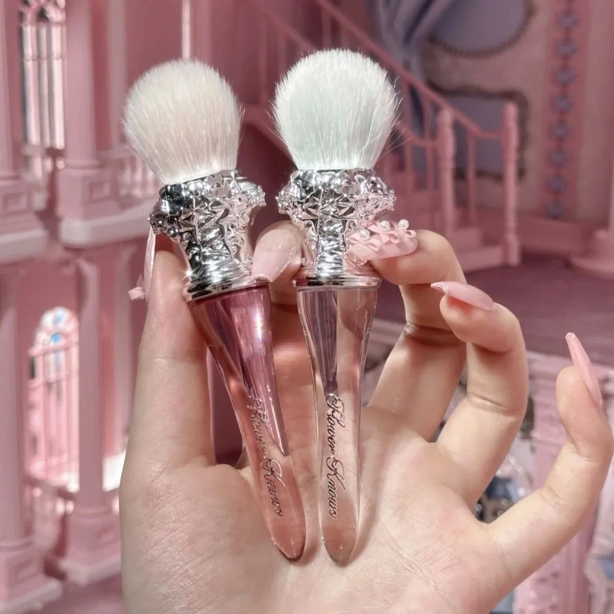 Flower Knows Swan Ballet Blush & Contour Makeup Brush Set