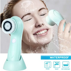Electric Facial Cleansing Brush – Waterproof Exfoliating Spin Scrubber for Deep Cleaning & Blackhead Removal