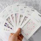 5D Spring Flower Nail Art Stickers – Colorful Daisy & Vine Decals for DIY Nails