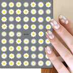 3D Y2K Hibiscus Floral Nail Stickers