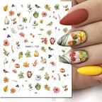 3D Floral & Butterfly Nail Art Stickers