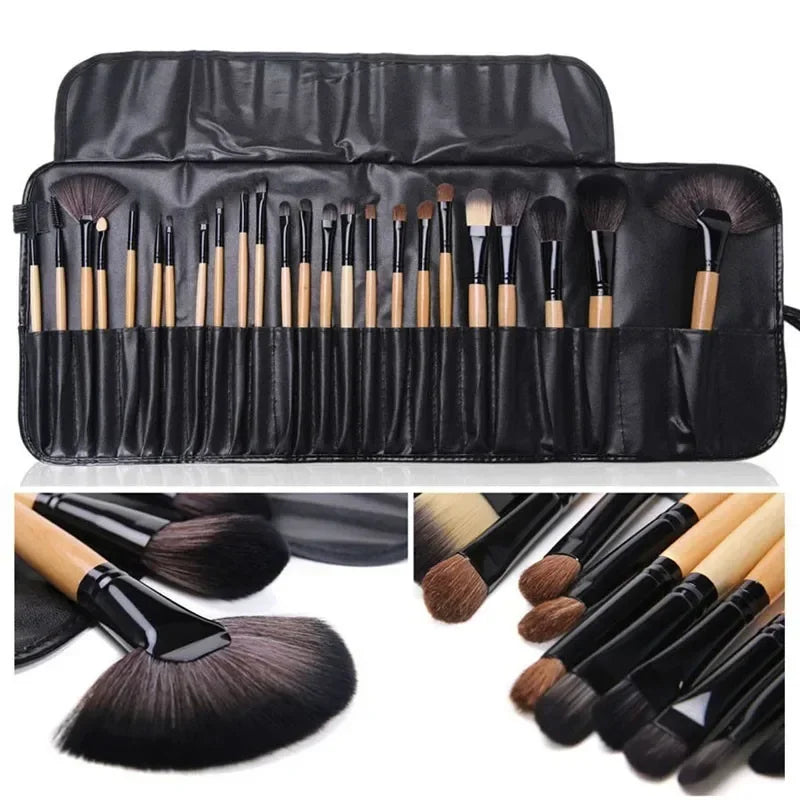 24-Piece Luxe Makeup Brush Set: Precision for Perfect Beauty