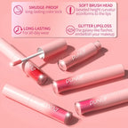 Diamond Glitter Liquid Lip Gloss – Long-Lasting, Waterproof, Non-Stick, Metallic Shine