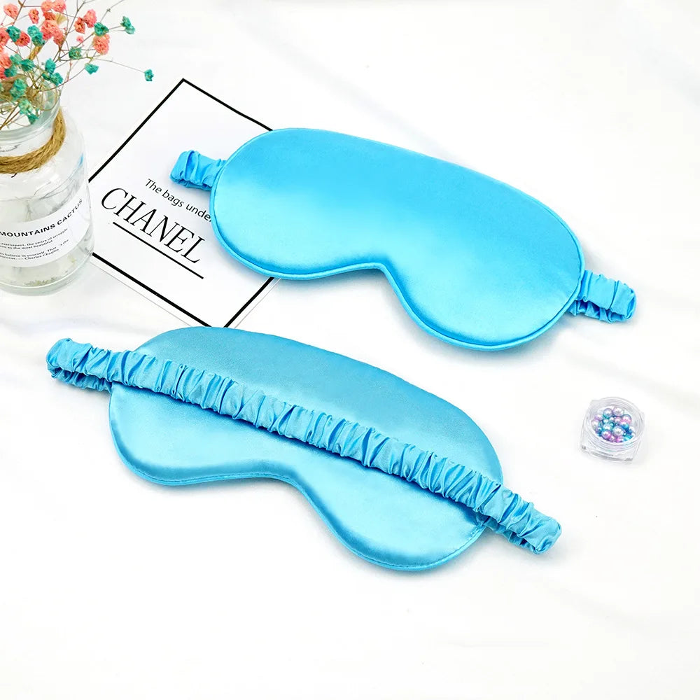 Imitated Silk Sleep Eye Mask – Shading Eyepatch for Travel, Relaxation & Eye Care
