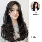 22" Synthetic Layered Hair Wig – Top Head Volume Extension