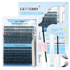 DIY Lash Extension Kit – 280 Clusters with Bond, Seal, Remover & Tweezers (40/50 Pack)