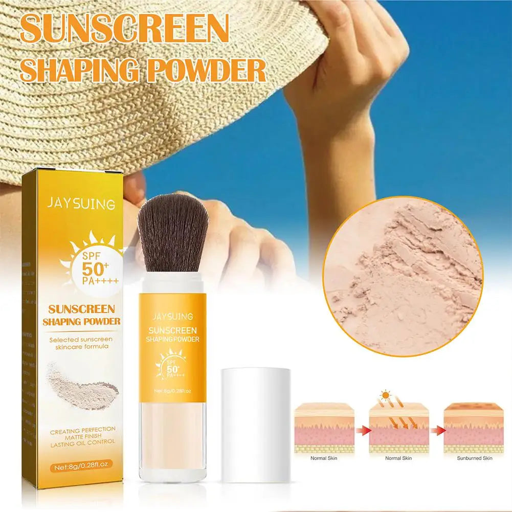 SPF 50+ Translucent Sunscreen Setting Powder – Oil Control with Puff