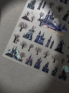 3D Halloween Nail Stickers – Laser Ghost, Spider & Pumpkin Decals